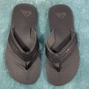 Quiksilver Black Flip Flops